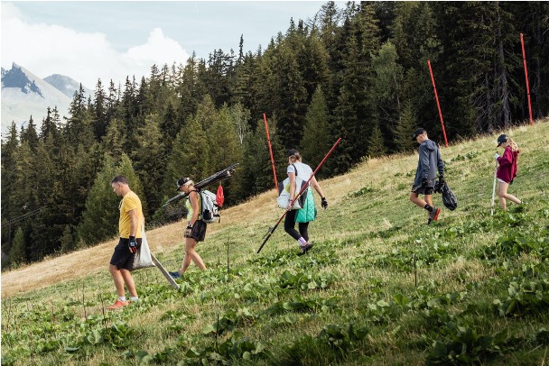 initiatives éco responsables pour le ramassage des dechets en montagne